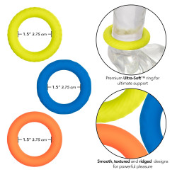 Link Up by Calex Lot de 3 cockrings Link Up Climax 38mm